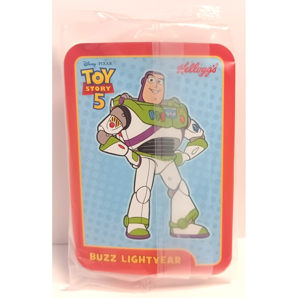 Kelloggs Toy Story 5 Cereal Premium Buzz Lightyear Card & Jessie Red Spoon Toy